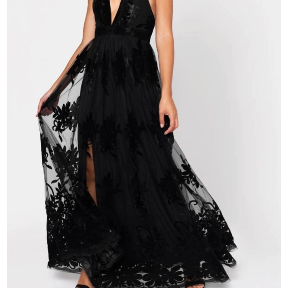 New Deep V Floral Maxi Dress Size M
